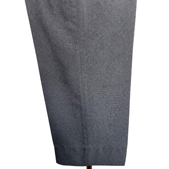 CIATTI dress pants trousers 32 x 25 flat front pockets charcoal wool lined - Picture 3 of 11